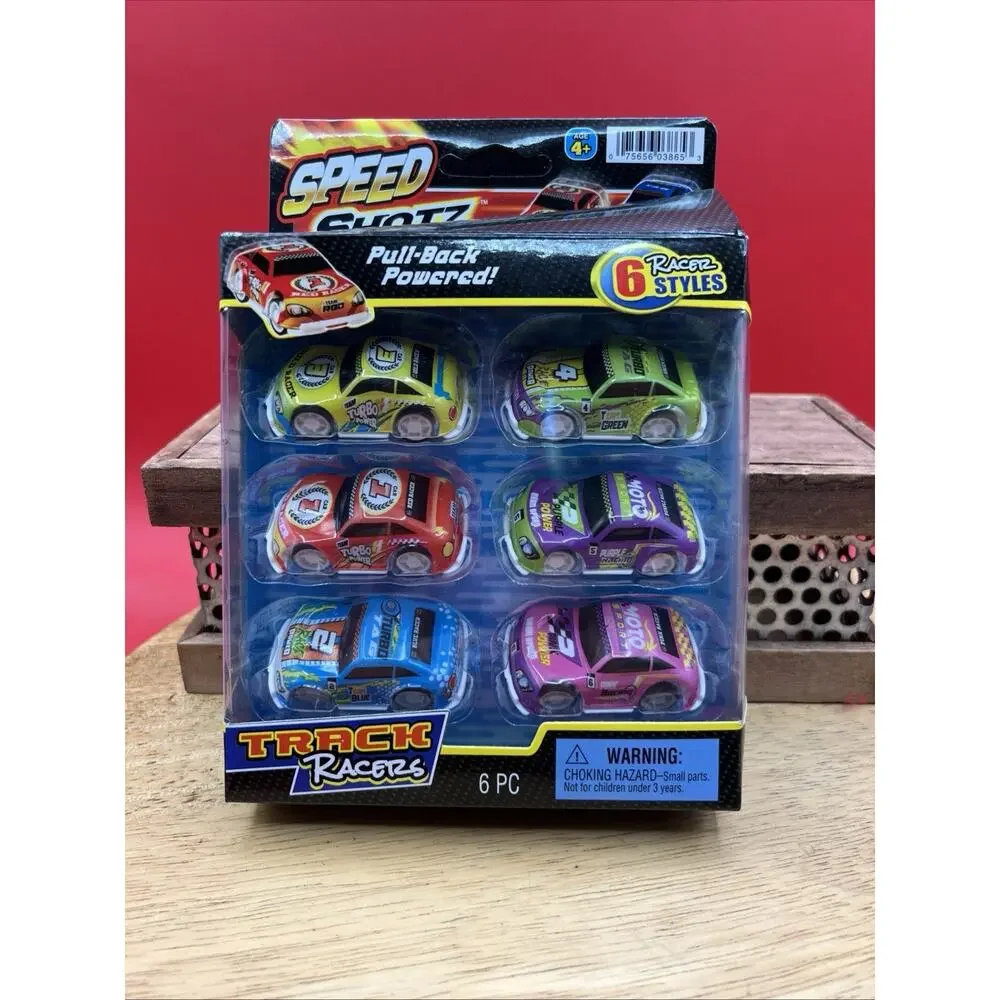 Speed Shotz 6pk Pull Back Powered Toy Car Set 🛞🛞🛞